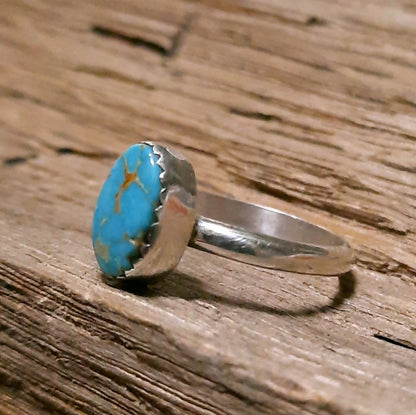 Stone Mountain Turquoise Stacker Ring