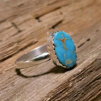 Stone Mountain Turquoise Stacker Ring